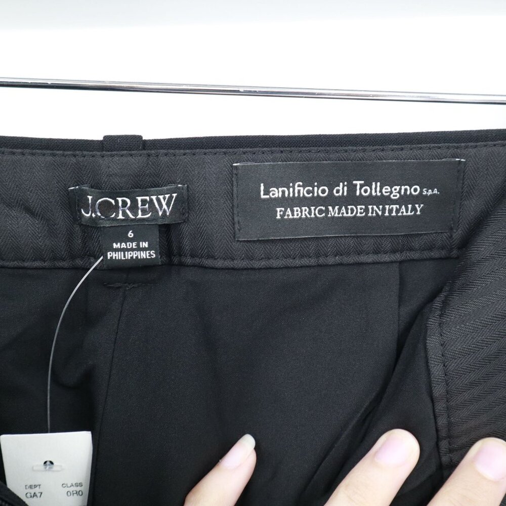 J. Crew Kaya Merino Wool Pant Women 6 Gray Formal Professional Corporate Mod NWT - Picture 2 of 16